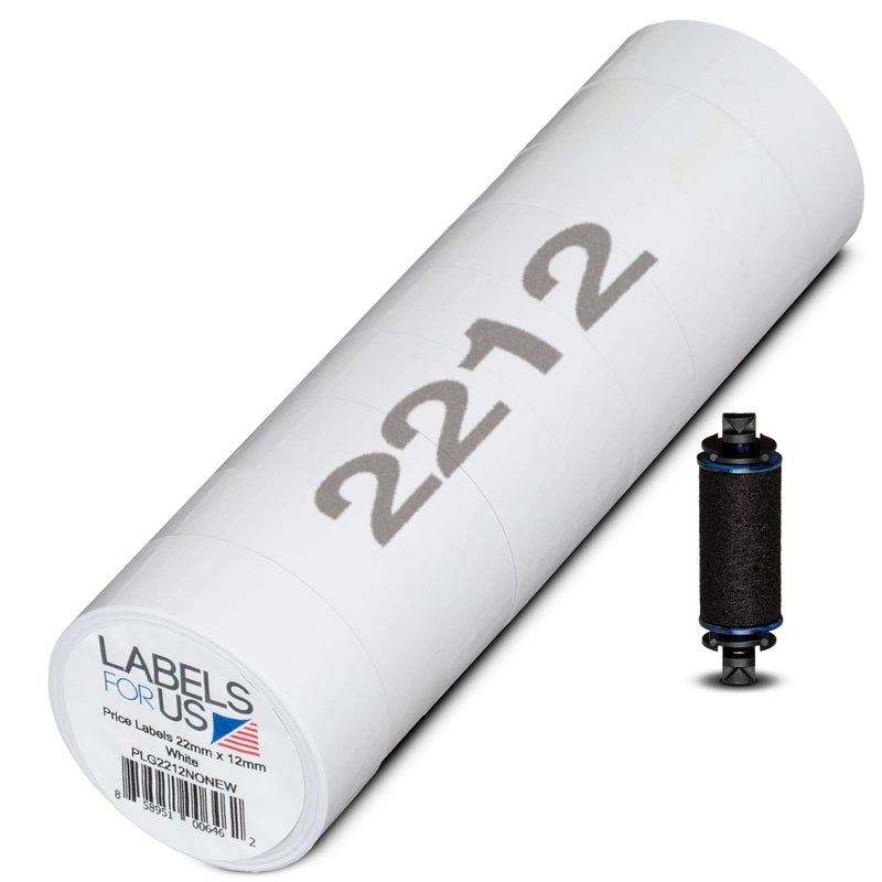 Labels for Us Compatible Labels for Garvey 2212-22mm x 12mm - 10,800 Labels - Pack with 9 Rolls - Labels for Us - Image 1